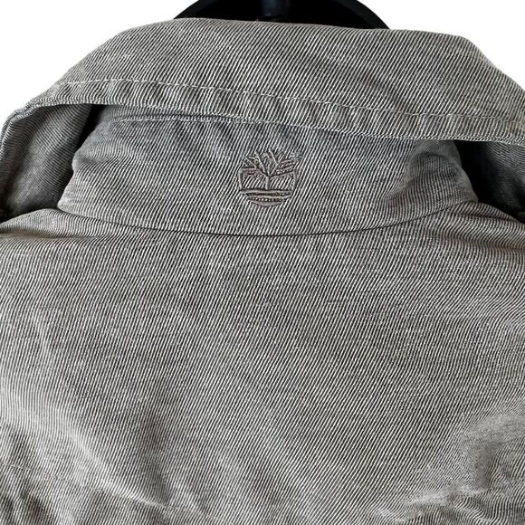 Timberland Waxed Cotton Military Style Trench Coat - Picture 10 of 16